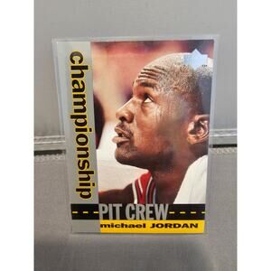 Michael Jordan 1994-1995 Upper Deck #133 - championship Pit Crew - Bulls - NBA